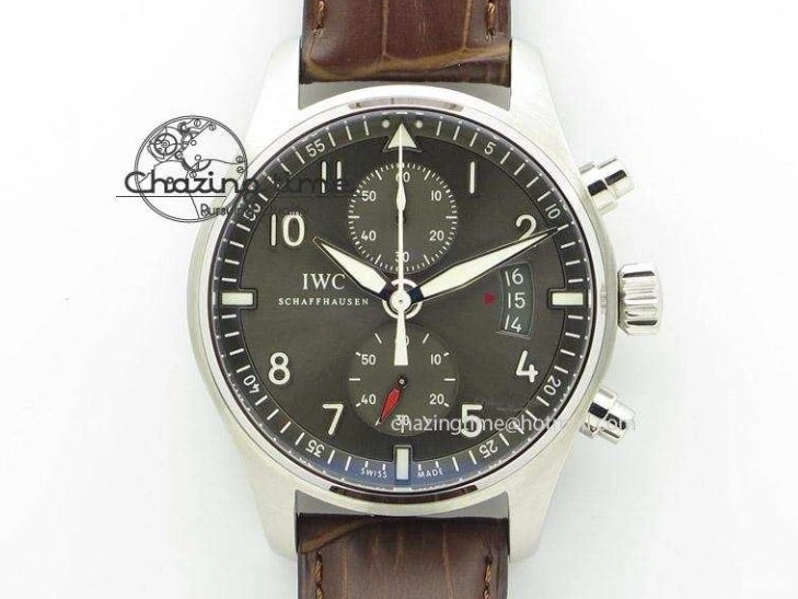 MIROTIME 0502 Lightweight Portugieser Automatic SS IW501708 APSF 1:1 Best Edition Light Blue Dial on Gray Leather Strap A 7012